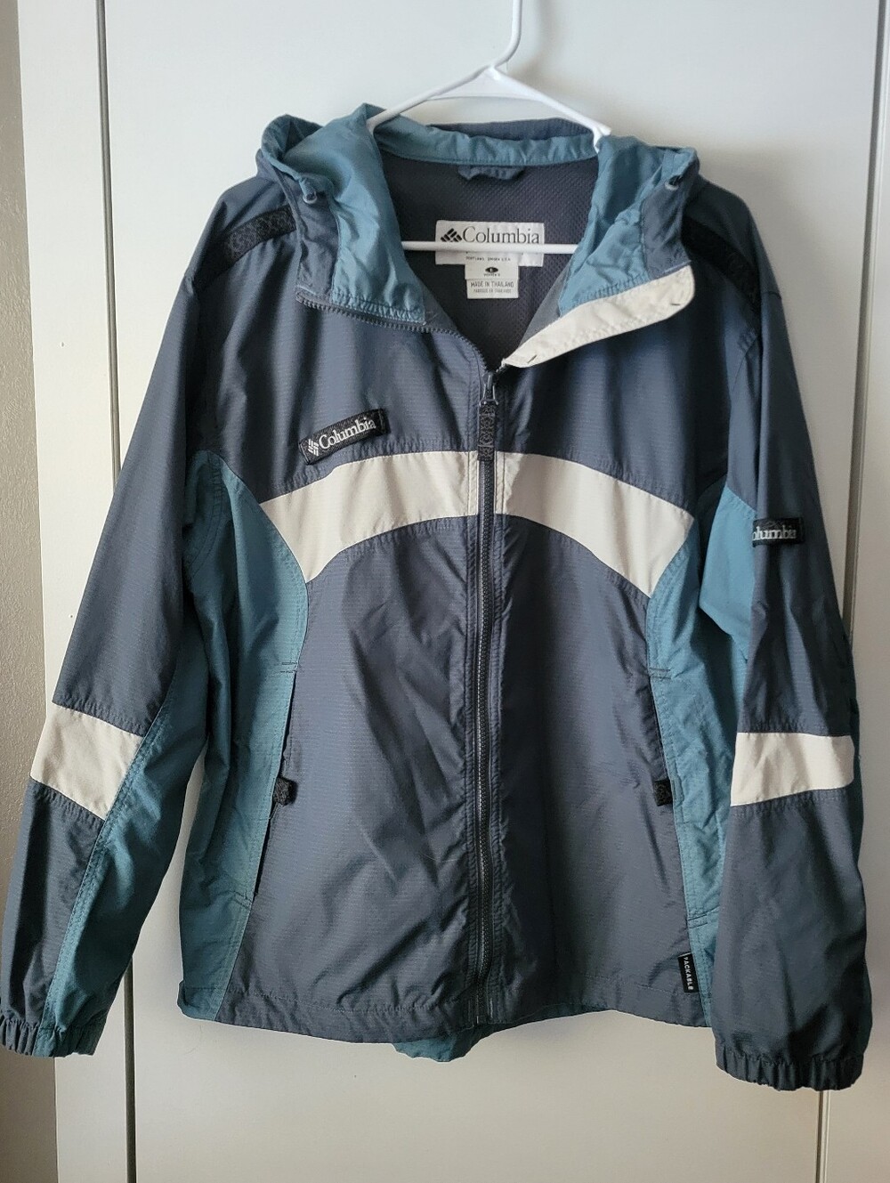 Columbia Blue Windbreaker Jacket